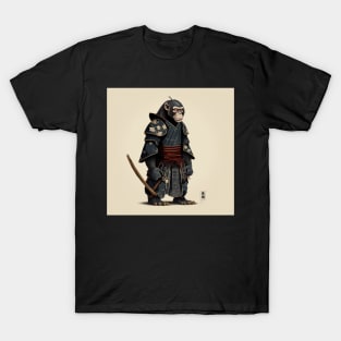 Chimpanzee Monkey Ukiyo-e Japanese Style T-Shirt